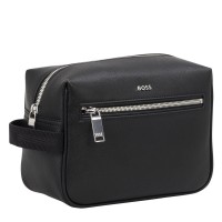 чанта,аксесоари,на,разпродажба,boss,mens,boss,daxter,leather,travel,washbag,with,zip,pockets,black,001