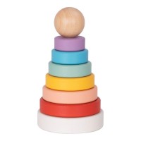 tooky,toy,wooden,rainbow,stacker,multi
