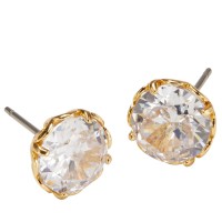 бижутерия,аксесоари,на,разпродажба,kate,spade,that,sparkle,round,stud,earrings,clear,gold