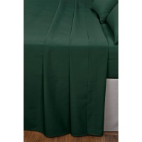 спално,бельо,и,комплекти,homelife,non,iron,plain,dyed,flat,sheet,forest,green