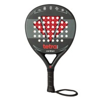 carlton,tetra,force,padel,racket,black,red