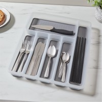 аксесоари,за,кухня,homelife,plastic,cutlery,organiser,tray,grey