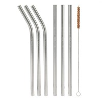 сезонни,и,парти,аксесоари,jack,wills,reusable,stainless,steel,straws,silver