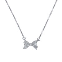аксесоари,на,разпродажба,ted,baker,barsie,crystal,bow,pendant,necklace,silver,crystal