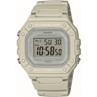 часовник,часовници,casio,casio,w,218hc,8avef,alarm,watch,cream,and,clear