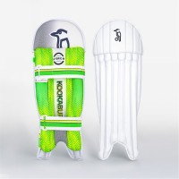 kookaburra,sport,kookaburra,750,wicket,keeping,pad,junior,white,green