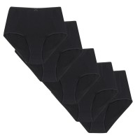 слипове,дамско,лятно,бельо,studio,5,pack,full,briefs,black