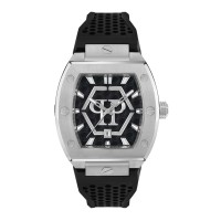часовник,часовници,philipp,plein,hexagon,phantom,watch,black,silver