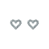 аксесоари,на,разпродажба,ted,baker,amorina,crystal,heart,stud,earrings,silver,crystal