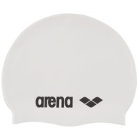 плувна,шапка,плажни,шапки,плуване,в,училище,плувни,аксесоари,arena,classic,silicone,swim,cap,white,black
