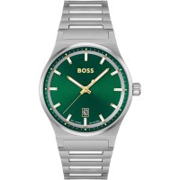 часовник,часовници,бижутерия,boss,men,s,candour,three,hand,analogue,quartz,watch,green,silver
