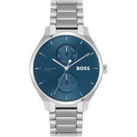 часовник,часовници,аксесоари,на,разпродажба,boss,men's,tyler,minimalistic,multifunction,watch,blue,silver