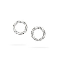 mason,knight,yager,silver,925,twisted,wire,stud,white