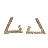 аксесоари,на,разпродажба,mason,knight,yager,18kt,gold,plate,hook,shape,stone,stud,gold