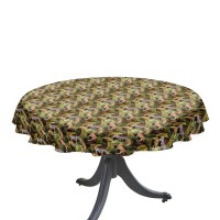 alan,symonds,safari,tablecloth,180cm,diameter,round,green