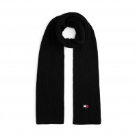 шал,зимни,аксесоари,tommy,jeans,heritage,rib,knit,scarf,black