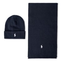 шал,всички,шапки,polo,ralph,lauren,rib,knit,cotton,beanie,scarf,gift,set,navy,heather
