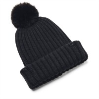 дамска,шапка,всички,шапки,зимни,аксесоари,under,armour,armour,w,halftime,pom,beanie,beany,womens,black