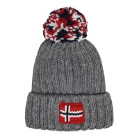 шапка,всички,шапки,зимни,аксесоари,плажни,шапки,napapijri,semiury,bobble,beanie,hat,med,grey