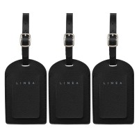 куфари,пътни,принадлежности,стягайте,багажа,за,лятото!,linea,pu,travel,tags,3pk,black