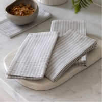 gallery,woven,striped,napkin,grey,(4pk),grey