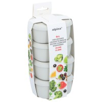 alpina,silicone,food,containers,4,pack,200ml,multi