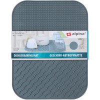 alpina,drain,mat,dish,tray,grey