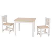 tooky,toy,wooden,kids,table,and,2,chair,set,wood,white