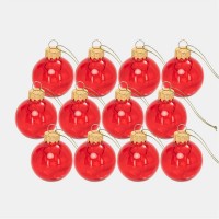 коледни,опаковки,и,декорации,the,spirit,of,christmas,12pk,35mm,glass,bauble,99,one,size,shiny,red