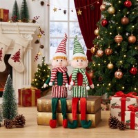 the,spirit,of,christmas,2,piece,shelf,sitters,elfs