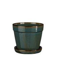 градина,/,на,открито,аксесоари,на,разпродажба,mica,clint,pot,with,saucer,green