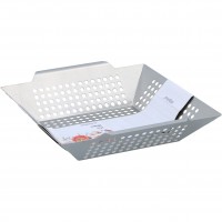 градина,/,на,открито,къмпинг,edco,grill,basket,bbq,accessories,silver