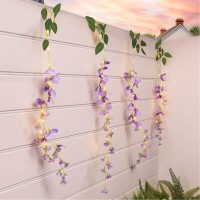 градина,/,на,открито,аксесоари,на,разпродажба,streetwize,solar,decorative,wisteria,flower,lights,lilac