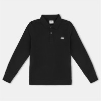 блуза,с,яка,детски,3/4,панталони,cp,company,kids',long,sleeve,polo,shirt,black,60100
