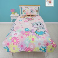 спално,бельо,и,комплекти,paw,patrol,patrol,flowers,single,rotary,duvet,pink