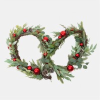 коледни,опаковки,и,декорации,the,spirit,of,christmas,9,feet,bauble,garland,54,green,one,size,green