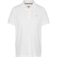 блуза,с,яка,дамски,топове,tommy,jeans,slim,polo,shirt,white