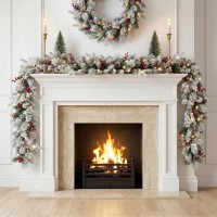 the,spirit,of,christmas,6ft,light,up,snowy,garland,snow,flock
