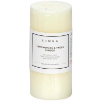 linea,scented,pillar,candle,lemongrass,&amp;,fresh,ginger