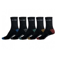 чорапи,мъжки,чорапи,globe,ingles,crew,socks,5,pairs,black,(multi)