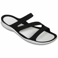 джапанки,дамски,сандали,и,чехли,crocs,swiftwater,flip,flops,black,(black,white)