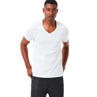 тениска,мъжки,тениски,g,star,base,ribbed,premium,1,by,1,short,sleeve,v,neck,t,shirt,2,units,white