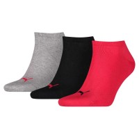чорапи,мъжки,чорапи,puma,sneaker,plain,socks,3,pairs,black,red,(multicolor)