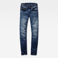 дънки,дамски,панталони,g,star,midge,mid,straight,jeans,blue