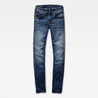 дънки,дамски,панталони,g,star,midge,mid,straight,jeans,blue,(medium,indigo,aged)