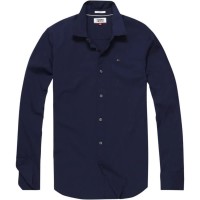 риза,с,дълъг,ръкав,мъжки,ризи,tommy,jeans,original,stretch,slim,fit,long,sleeve,shirt,black,iris,(blue)