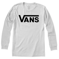 тениска,детски,тениски,vans,classic,long,sleeve,t,shirt,white,black,(white,black)