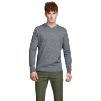 сако,мъжки,пуловери,jack,&,jones,basic,knit,v,neck,twisted,with,jet,stream,sweater,blue,(navy,blazer)