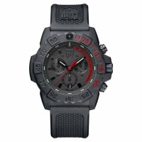 часовник,часовници,luminox,navy,seal,chronograph,3581,watch,black,red,black,(black)
