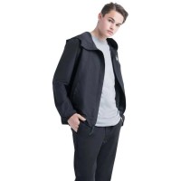 яке,мъжки,якета,herschel,voyage,wind,jacket,black,white,classic,logo,(black)